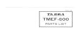 manual de despiece de tajima tmef-600