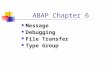 ABAP Debugging Message