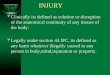 Injury forensic medicine