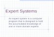 Expert Systems With Examples