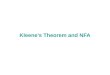 Kleens Theorem&NFA