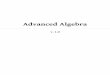 Advanced Algebra V1.0