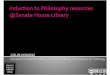 Induction to Philosophy resources @SHL