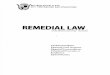 San Beda Memory Aid Remedial Law 2011