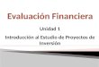 Modulo 1-Evaluación de Proyectos de Inversión