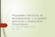 propiedades electricas de metaloproteinas