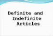 Defin Indef Articles