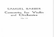 Barber - Violin Concerto