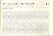 Piaget Antes de Piaget ( Cap. II )