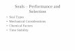 Seals – Performance and Selection