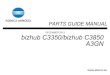 Konica Minolta Bizhub C3350-C3850 Parts Guide Manual