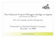 Software Project Manager's Bridge to Quality - Quality and Risk Management