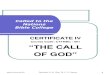 Cttnbc - 001 -Course Outline - The Call of God