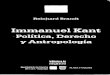 Brandt, Reinhard - Immanuel Kant. Politica, Derecho y Antropología