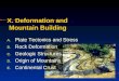Deformation and Mountain Building