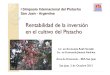 INTA- Rentabilidad de La Inversion en El Cultivo de Pistacho en San Juan - NOVELLO 2012 PISTACHO