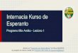 01_Internacia Kurso de Esperanto