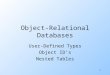 Object Relational Database Eng