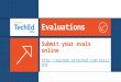 Evaluations  Submit your evals online