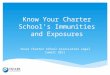 Know Your Charter Schools Immunities and Exposures Texas Charter School Association Legal Summit 2011