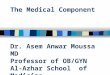 The Medical Component Dr. Asem Anwar Moussa MD Professor of OB/GYN Al-Azhar School of Medicine