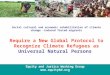 Equity and Justice Working Group  Social cultural and economic rehabilitation of climate change -induced forced migrants Require a New