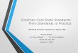 Common Core State Standards: From Standards to Practice WA-ACTE Summer Conference- Yakima, WA Presented by Dr. Karen Bergh Dr. Vivian Baglien Sarah Mc