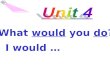 What would you do? I would … Section B Period 1