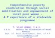Comprehensive poverty eradication through social mobilisation and empowerment of rural poor women - A.P experience of a statewide programme T. VIJAY KUMAR,