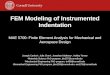 FEM Modeling of Instrumented Indentation MAE 5700: Finite Element Analysis for Mechanical and Aerospace Design Joseph Carloni a, Julia Chen b, Jonathan