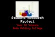 Student Research Project Year 10 Science Bede Polding College