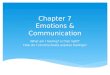 Chapter 7 Emotions & Communication What am I feeling? Is that right? How do I constructively express feelings?