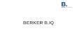 BERKER B.IQ. 08.2013 ZeBekrer B.IQ2 DESIGN & VERSIONS CONSTRUCTION & DIMENSIONS STRUCTURE OF THE DISPLAY PARAMETER TECHNICAL DATA