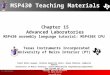 UBI >> Contents Chapter 15 Advanced Laboratories MSP430 assembly language tutorial: MSP430X CPU MSP430 Teaching Materials Texas Instruments Incorporated