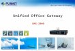 UMG-2000 Unified Office Gateway Copyright © PLANET Technology Corporation. All rights reserved