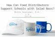 How Can Food Distributors Support Schools with Salad Bars? Billi Grossman, R.D., L.D. Sysco NM