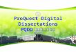 ProQuest Digital Dissertations PQDD 学位论文全文库. 1 、数据库简介 PQDD 是世界著名的学位论文数据库，收 录有欧美 1 ， 000 余所大学文、理、工、农、医