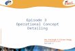 Episode 3 Operational Concept Detailing Episode 3 - CAATS II Final Dissemination Event Ros Eveleigh & Eliana Haugg EUROCONTROL & DFS Episode 3 Brussels,