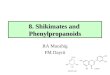 8. Shikimates and Phenylpropanoids RA Macahig FM Dayrit
