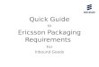 Ericsson Packaging Requirements For Inbound Goods Quick Guide to