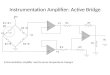 Instrumentation Amplifier: Active Bridge VoVo -+-+ RFRF R5R5 V1V1 V2V2 R’5R’F RLRL -+-+ -+-+ V1V1 V2V2 R4 =R R3 =R R2 =R R1 =R + ΔR Vre f T° Instrumentation