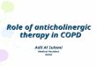 Role of anticholinergic therapy in COPD Adil Al Sulami Medical Resident KAUH