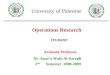 Operations Research Assistant Professor Dr. Sana’a Wafa Al-Sayegh 2 nd Semester 2008-2009 ITGD4207 University of Palestine