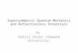 Supersymmetric Quantum Mechanics and Reflectionless Potentials by Kahlil Dixon (Howard University)
