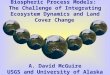 Biospheric Process Models: The Challenge of Integrating Ecosystem Dynamics and Land Cover Change A. David McGuire USGS and University of Alaska