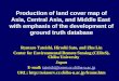 Production of land cover map of Asia, Central Asia, and Middle East with emphasis of the development of ground truth database Ryutaro Tateishi, Hiroshi