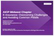 AICP Midwest Chapter E-Insurance: Overcoming Challenges and Avoiding Common Pitfalls Stephanie Duchene Dentons US LLP Stephanie.Duchene@Dentons.com 213-892-2909