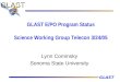 GLAST GLAST E/PO Program Status Science Working Group Telecon 3/24/05 Lynn Cominsky Sonoma State University