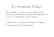 Governmental Change Benchmark: Analyze ways in which people achieve governmental change including political action, social protest, and revolution. Methods