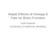 Rapid Effects of Omega-3 Fats on Brain Function Seth Roberts University of California, Berkeley
